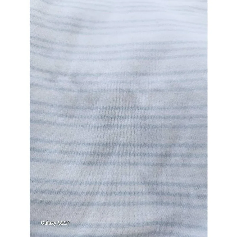 Blue & White Striped, and Solid Blue knit fabrics, Large pieces